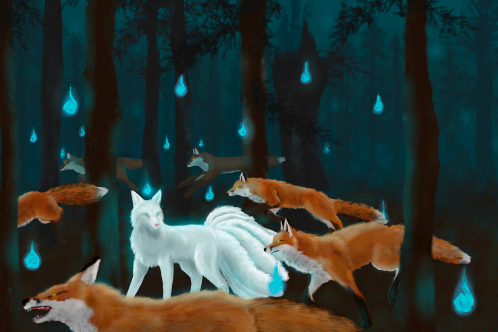Foxfire Procession Pearlescent Mini Print