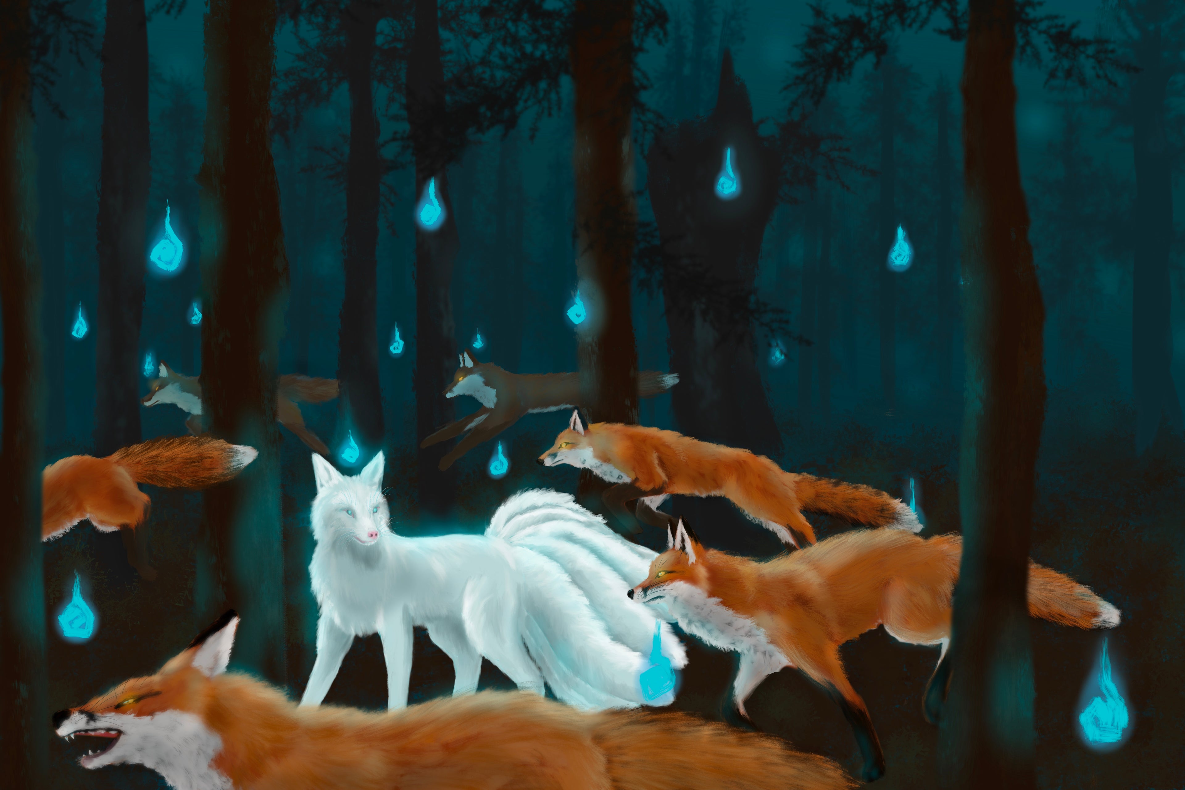 Foxfire Procession Pearlescent Mini Print