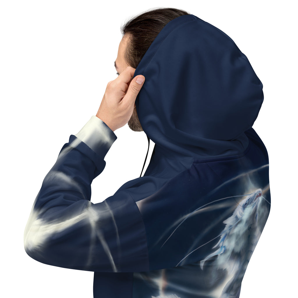 Solstice Parhelion Winter Dragon Unisex Hoodie