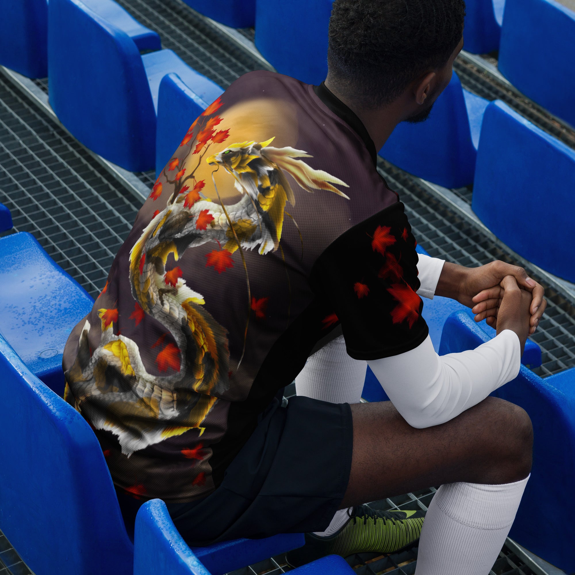 Herald of the Harvest Recycled unisex sports jersey