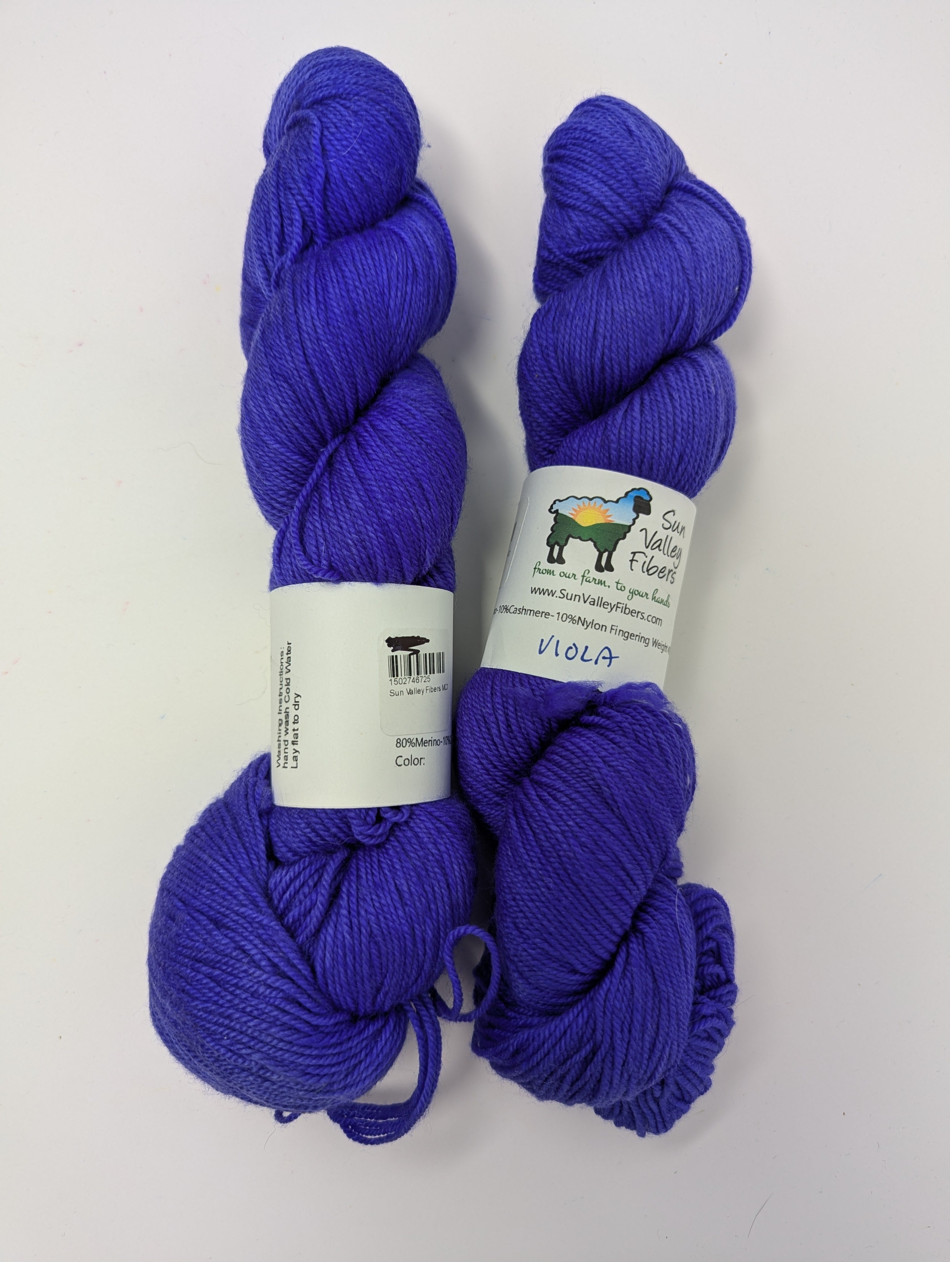 Sun Valley Fibers MCN Fingering - Viola