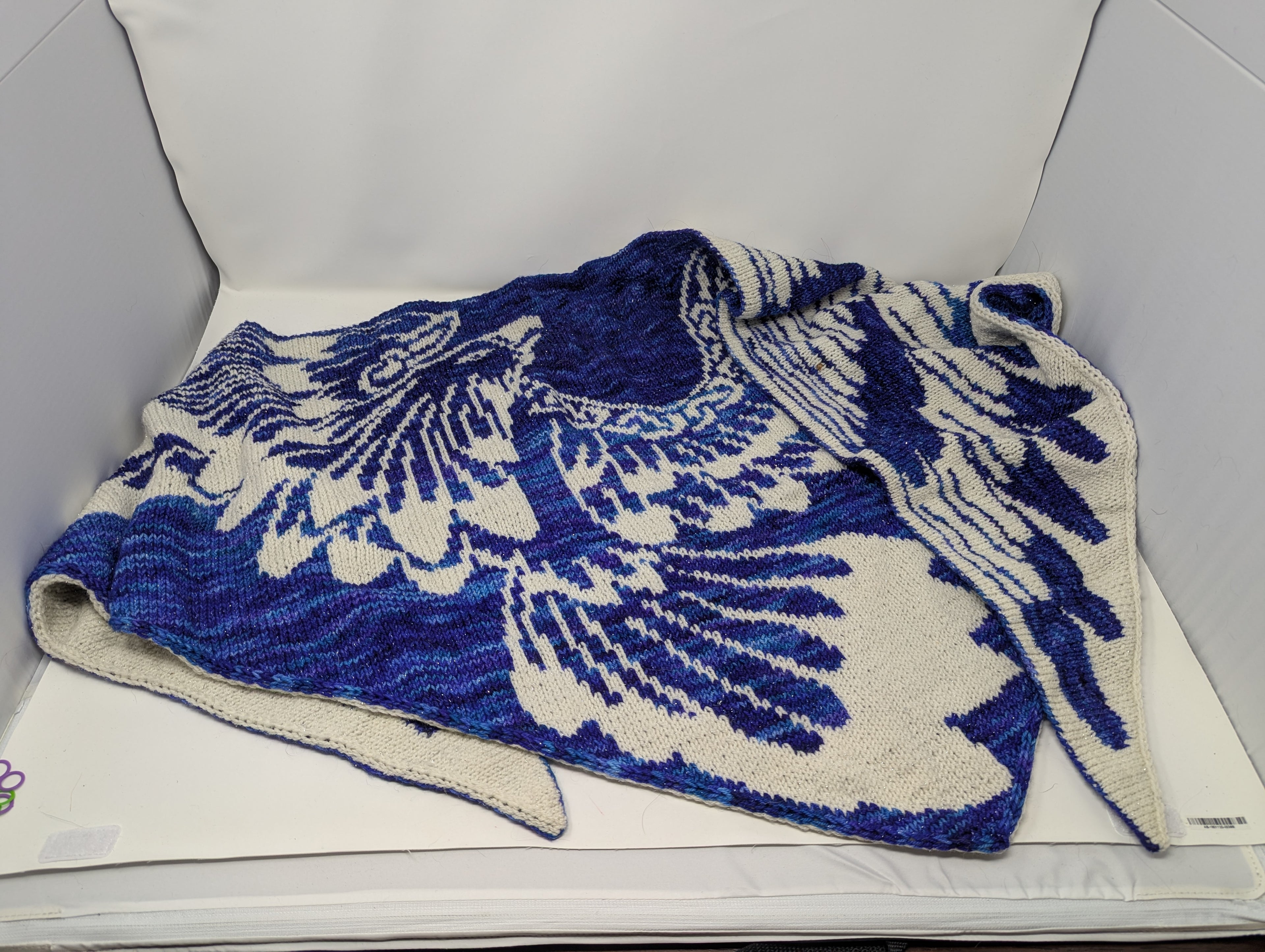 Celtic Phoenix Shawl test knit
