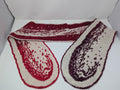 Wine Wave Scarf test knit
