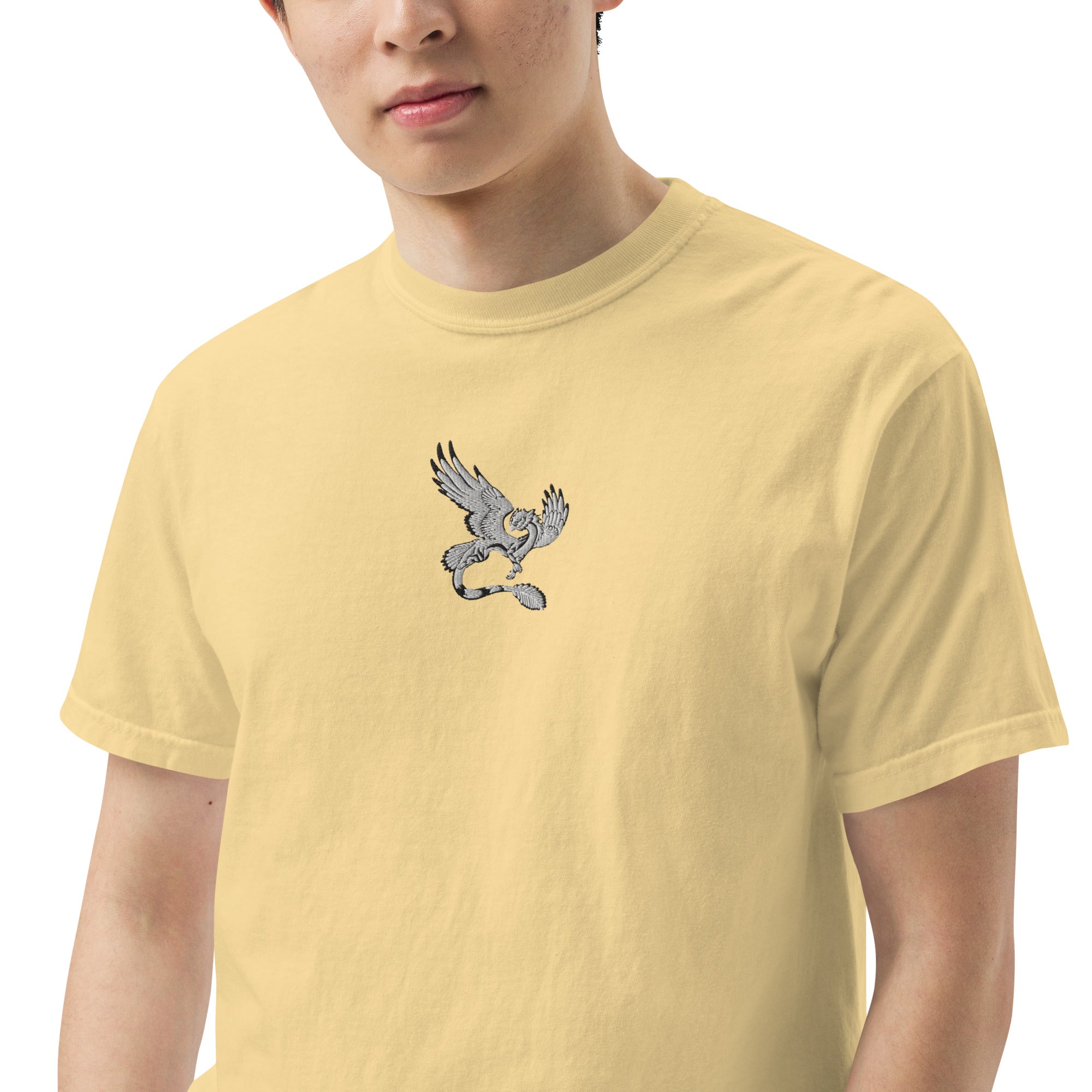 Feolaga Designworks Logo Embroidered garment-dyed heavyweight t-shirt