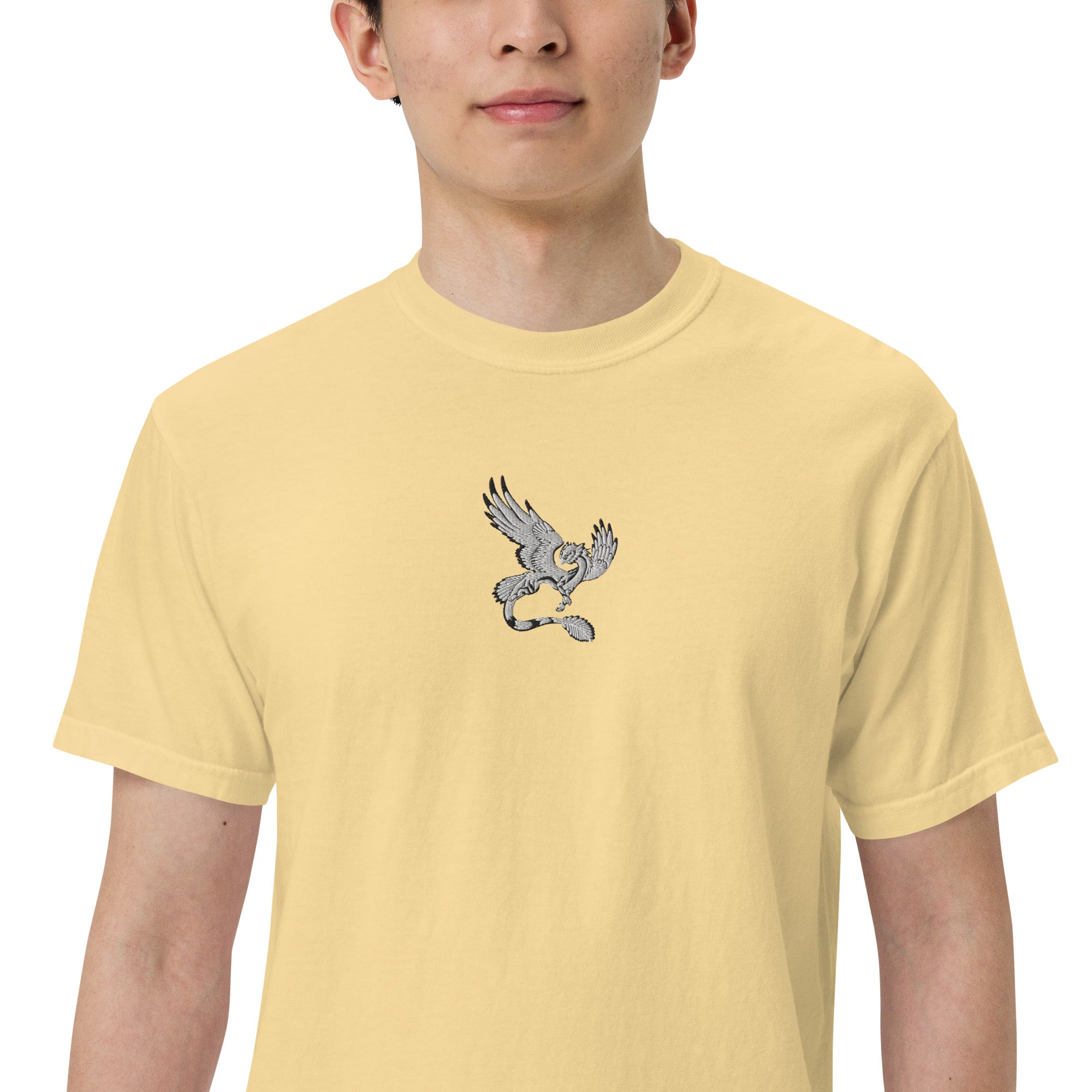 Feolaga Designworks Logo Embroidered garment-dyed heavyweight t-shirt